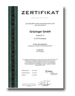 DIN EN ISO 9001:2015
Zertifikat